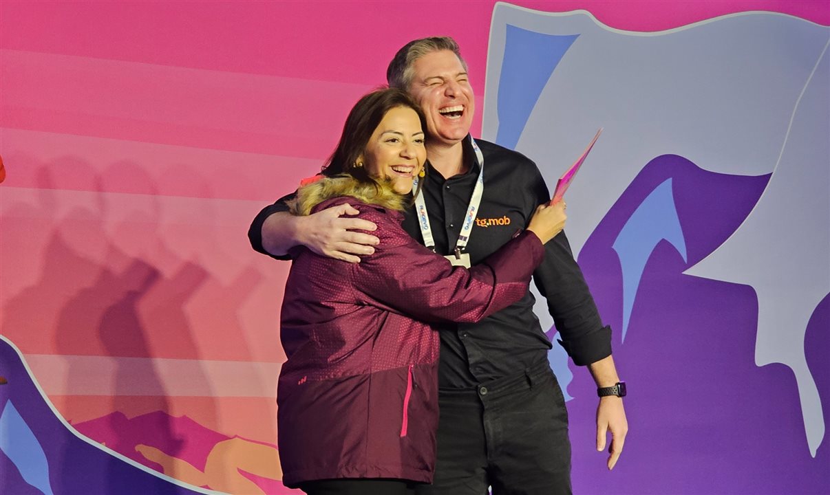 Luana Nogueira com Leandro Pimenta