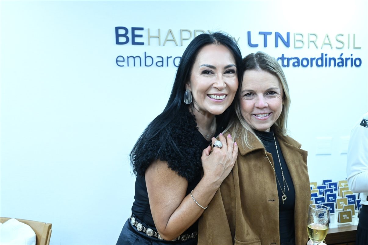 José Guilherme Alcorta, da PANROTAS, e Leonor Bernhoeft, da BeHappy by LTN Brasil