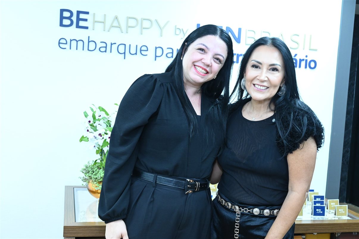 José Guilherme Alcorta, da PANROTAS, e Leonor Bernhoeft, da BeHappy by LTN Brasil