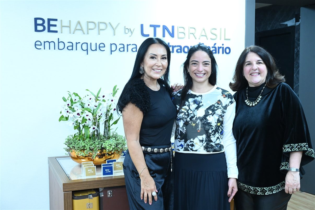 José Guilherme Alcorta, da PANROTAS, e Leonor Bernhoeft, da BeHappy by LTN Brasil