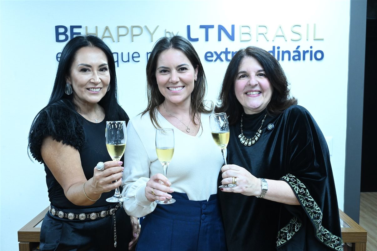 Leonor Bernhoeft, Patrícia Vazquez e Jacqueline Dallal, da BeHappy by LTN Brasil  