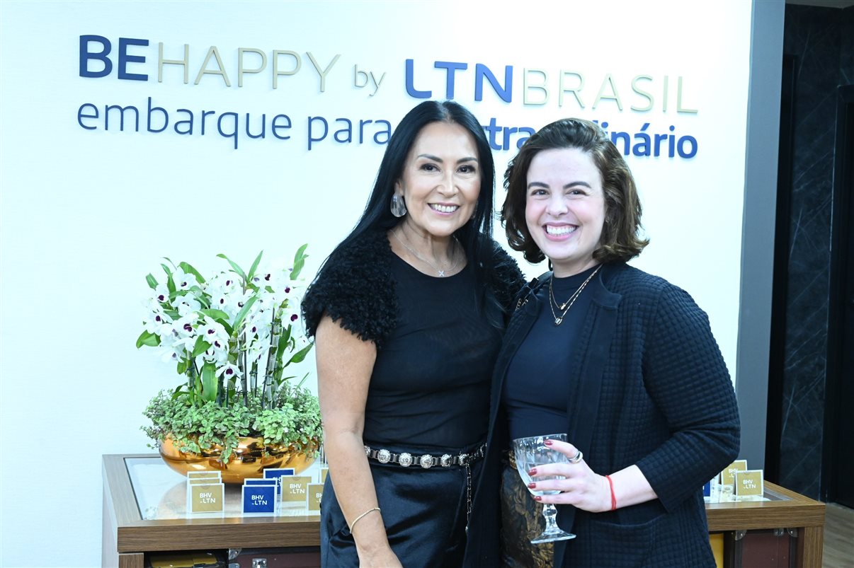 José Guilherme Alcorta, da PANROTAS, e Leonor Bernhoeft, da BeHappy by LTN Brasil