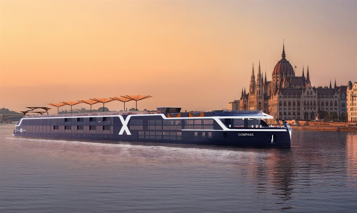 Os navios fluviais da marca terão capacidade para 172 passageiros e contarão com design inspirado na classe Edge, da Celebrity Cruises