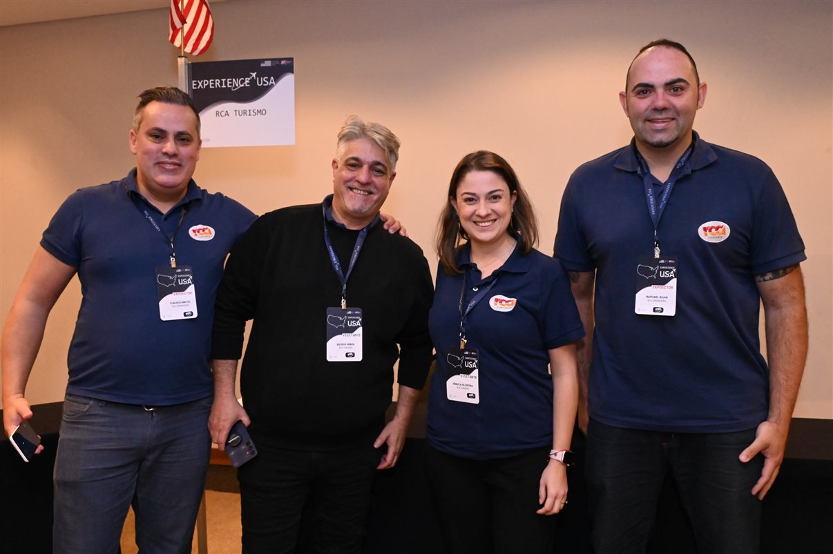 Claudio Brito, Egídio Verza, Jéssica Oliveira e Raphael Silva, da RCA