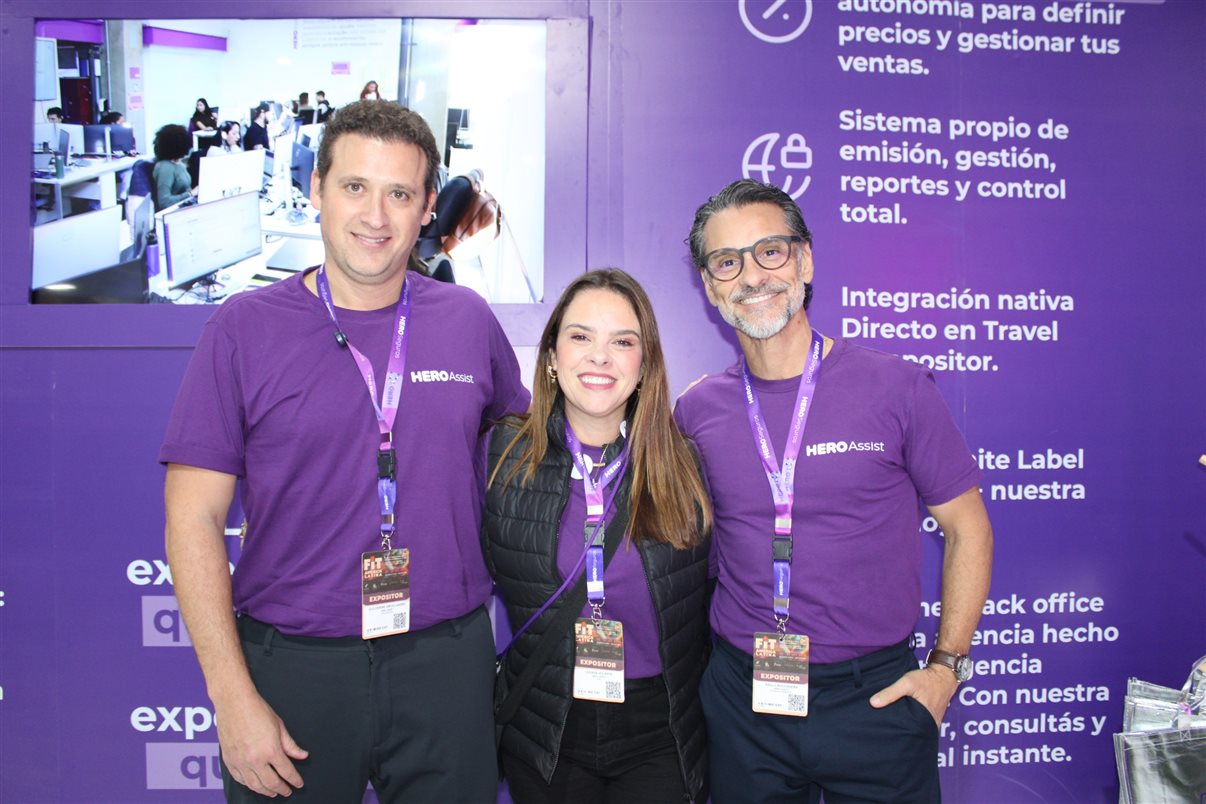 Guilherme Wroclawski, Luciana Volante e Saulo Buccanera, da Hero Seguros