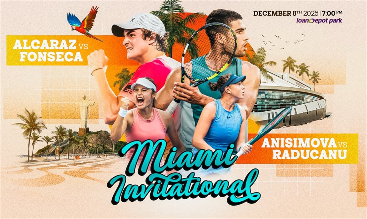 Além da partida entre Fonseca e Alcaraz, o Miami Invitational contará com um duelo feminino de abertura