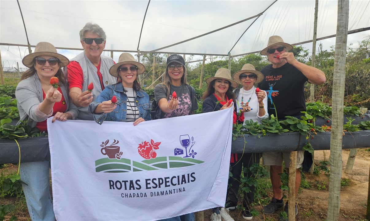 Janailda Sabóia (Inovart Consultoria), Luiz Augusto Leão Costa (Shalom Turismo), Raquel Timbó (Inovart Consultoria), Alessandra Veiga (Azul Viagens), Lucianni Lazer (Patmos Turismo), Maria Conceição dos Anjos (Brisa Sol) e Norbert Leitsch (Odara Tours)