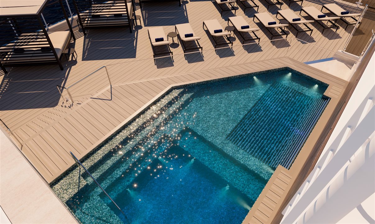 Piscina do MSC Yacht Club