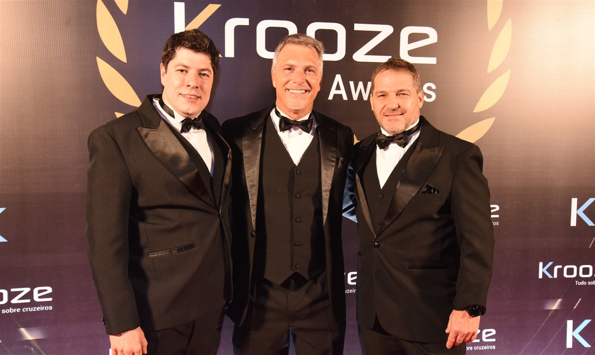 Paulo Papoy, Alex Calabria e Luiz Fernando Vieira, da Krooze