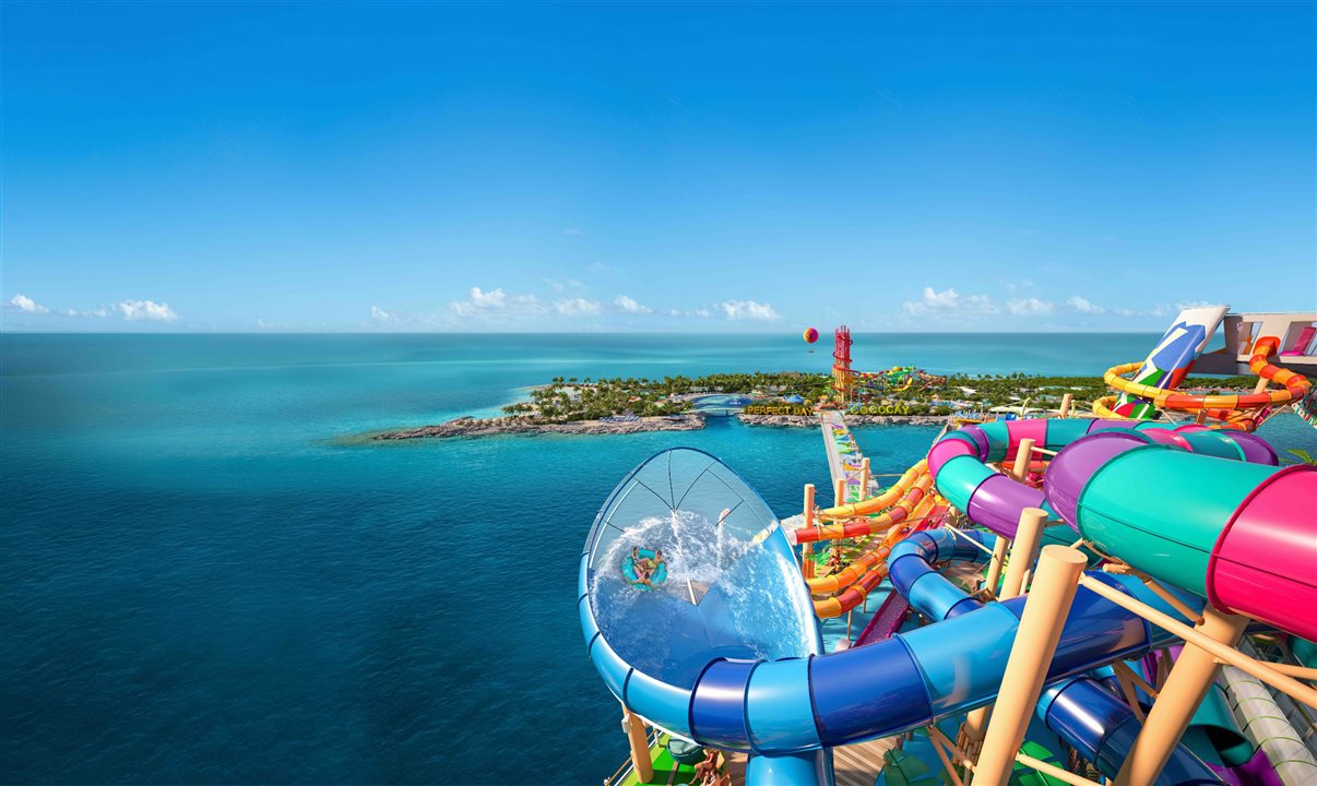 Navio contará com parque aquático