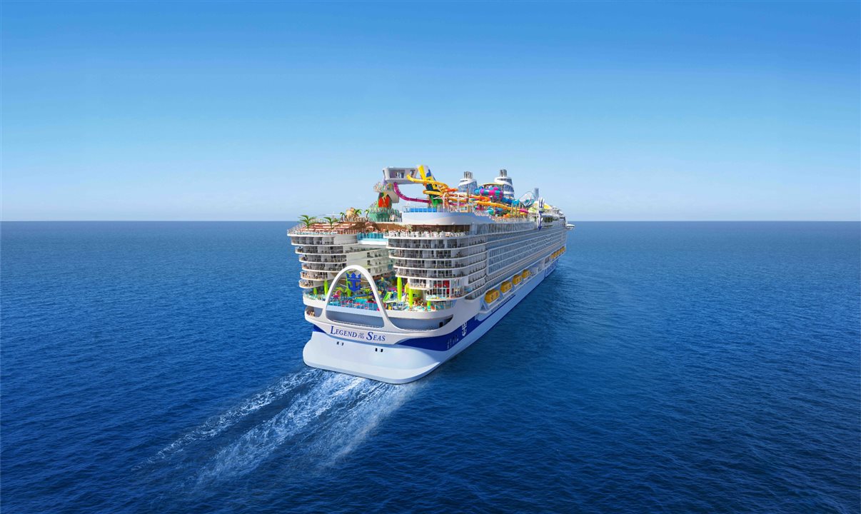 Legend of the Seas fará cruzeiros de sete noites pelo Mediterrâneo Ocidental saindo de Barcelona, na Espanha, e Roma (Civitavecchia), na Itália