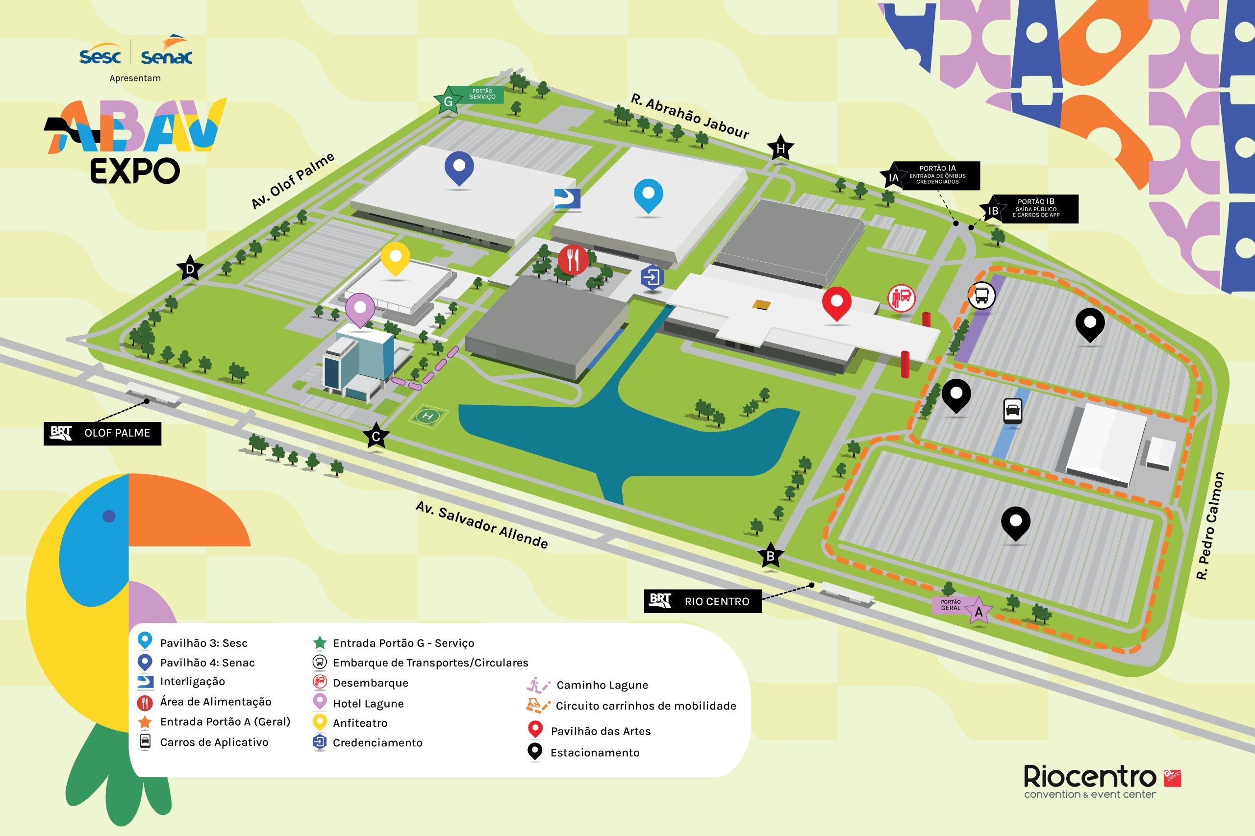 Mapa da Abav Expo 2025