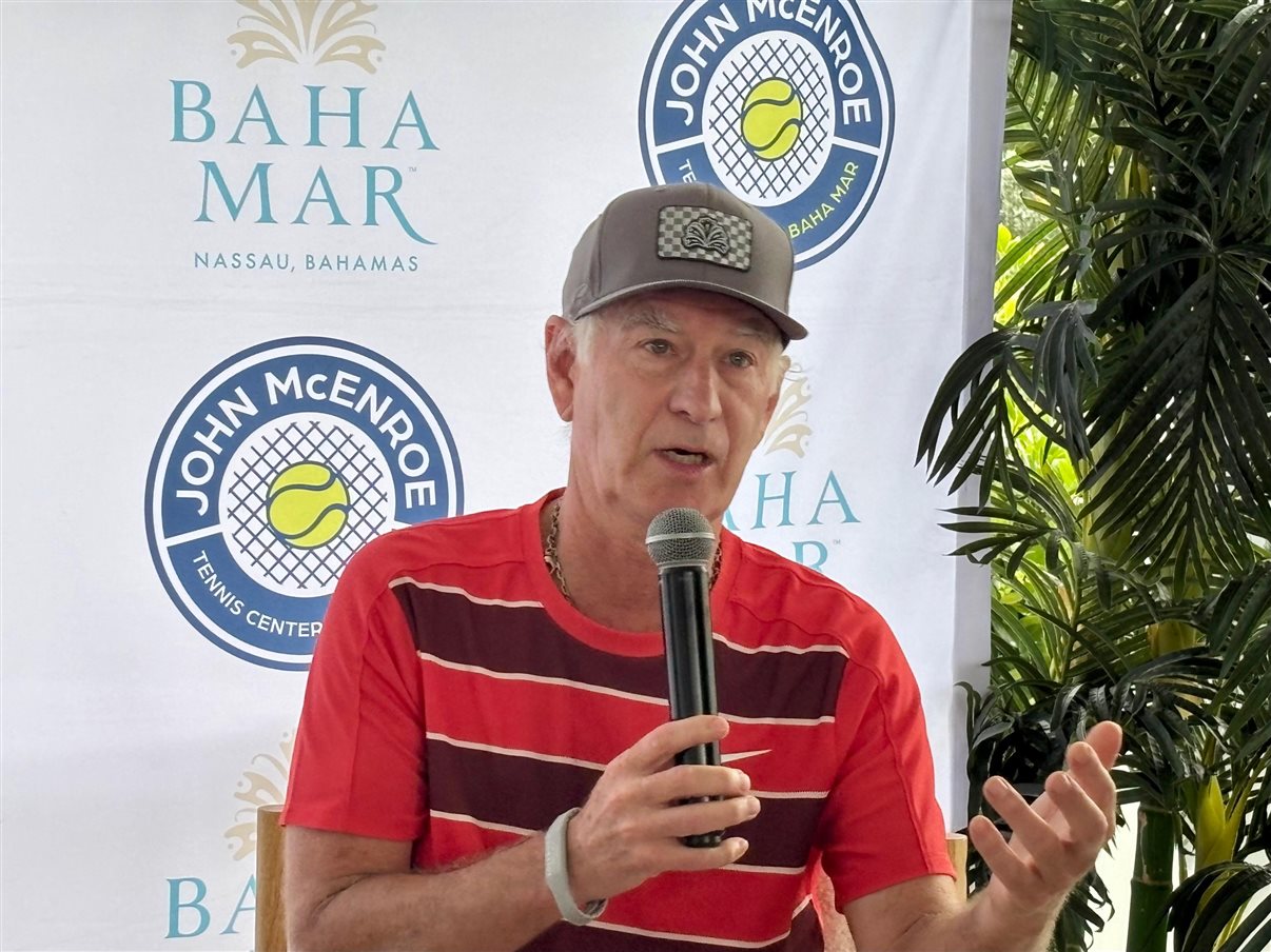 Entrada do Centro de Tênis John McEnroe, nas Bahamas