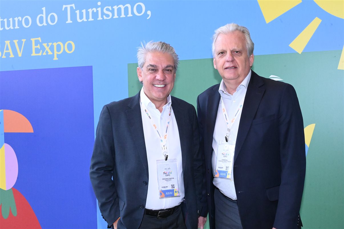 Fernando Santos, da Conextravel, e Edmar Bull, da Copastur
