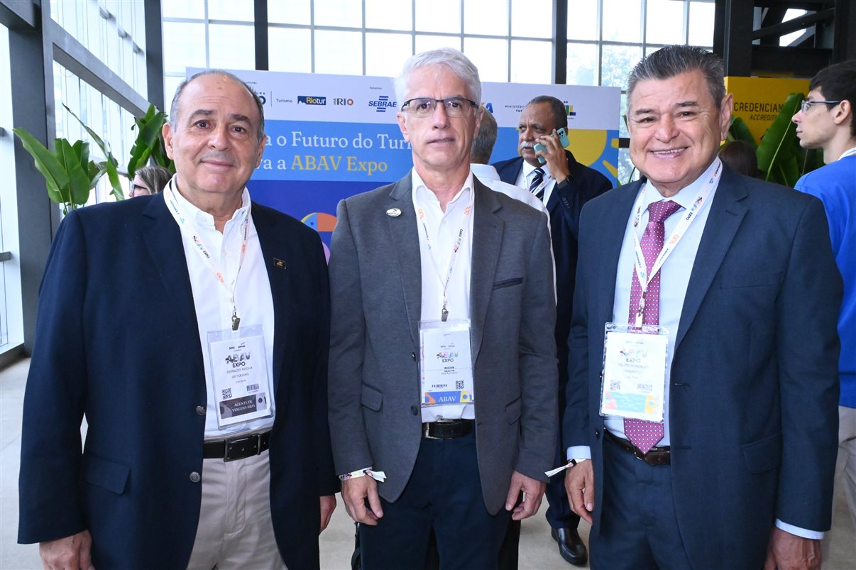 Fernando Santos, da Conextravel, e Edmar Bull, da Copastur