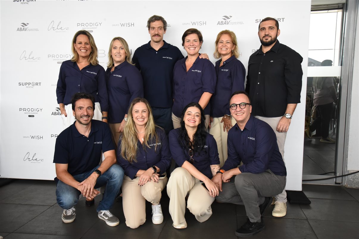 Parte do time da Rede Wish em evento pré-Abav Expo 2025