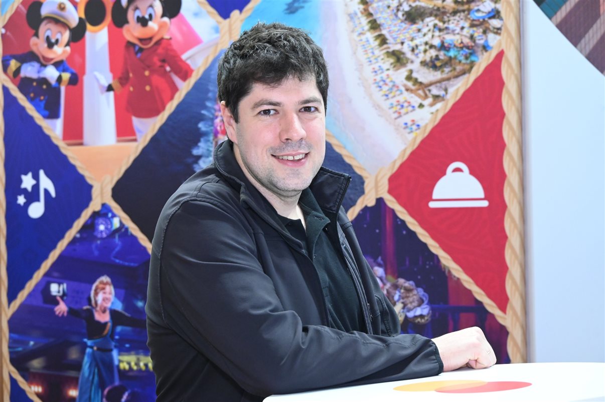 José Guilherme Alcorta, da PANROTAS, Daniel Almeida e Emerson Belan, da CVC Corp, Luiz Fernando Vieira, da Krooze, Paulo Papoy, da Krooze, Fabio Godinho, da CVC Corp, e Luis Ferrinho, da Omnibees