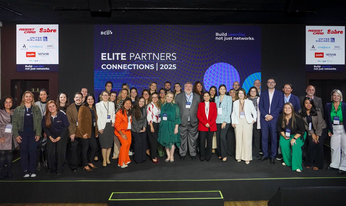 Equipe da BCD Travel presente no Elite Partners 2025, em São Paulo