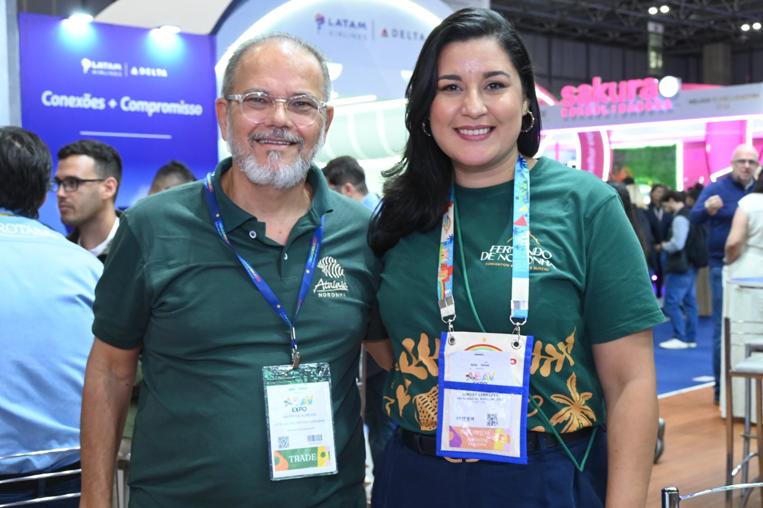 Hayrton Almeida e Débora Linhares, do Fernando de Noronha CVB