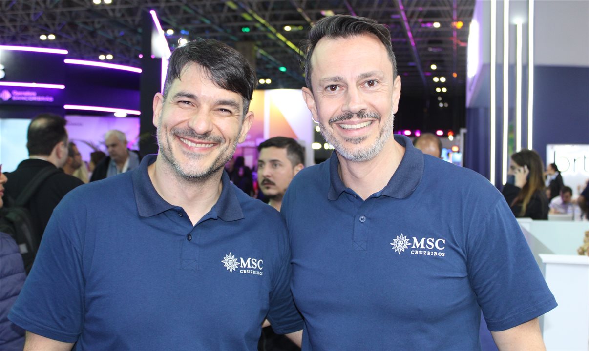 Ignacio Palacios e Eduardo Mariani, da MSC Cruzeiros