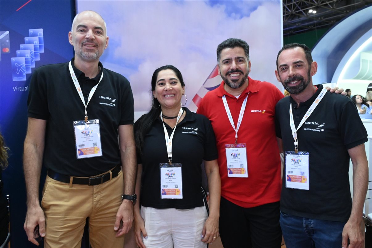 Luciano Cardoso, Alexandra Coelho, Raphael de Lucca e Valdir Miranda, da Iberia