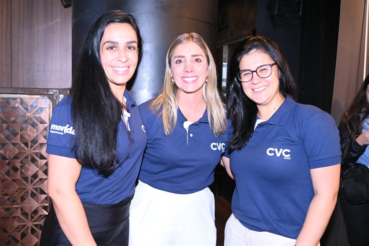 Vivi Amaral,  Paula Rorato, Barbara Saitow, da CVC Corp 