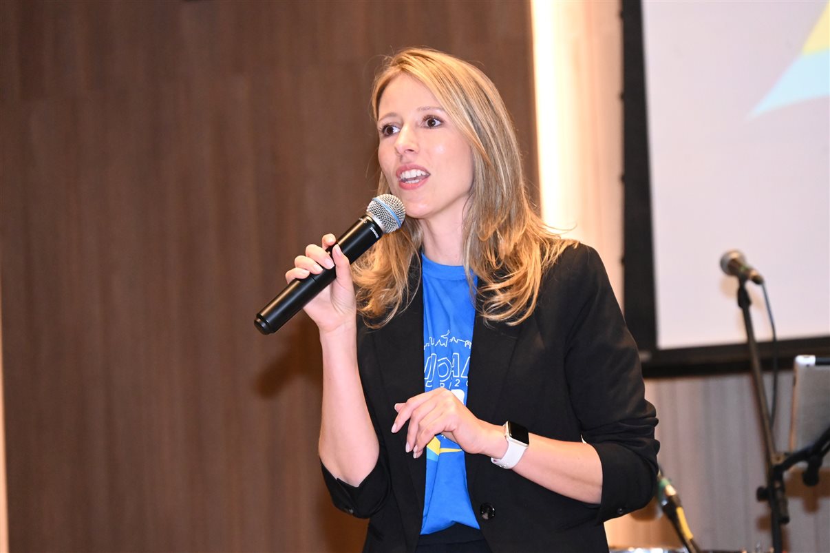 Jonathan Wommer, da CVC Corp, Vilma Paes, da Trend, Priscila Pereira, da Atlantica Hospitality, Andressa Justus, da Trend, Noah Britto, da Trend, e Danilo Tomazele, da Atlantica Hospitality