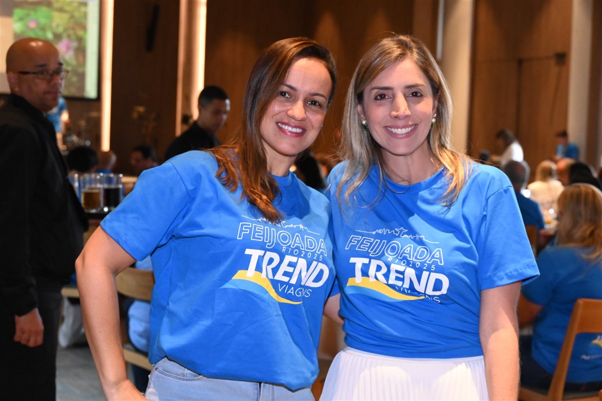 Jonathan Wommer, da CVC Corp, Vilma Paes, da Trend, Priscila Pereira, da Atlantica Hospitality, Andressa Justus, da Trend, Noah Britto, da Trend, e Danilo Tomazele, da Atlantica Hospitality