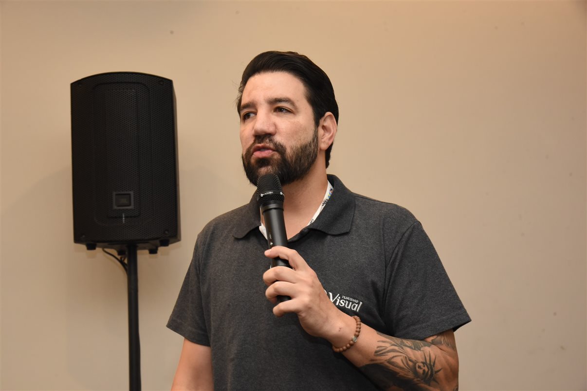 Hugo Lagares, da Visual Turismo, e Rafael Galann, da Surland