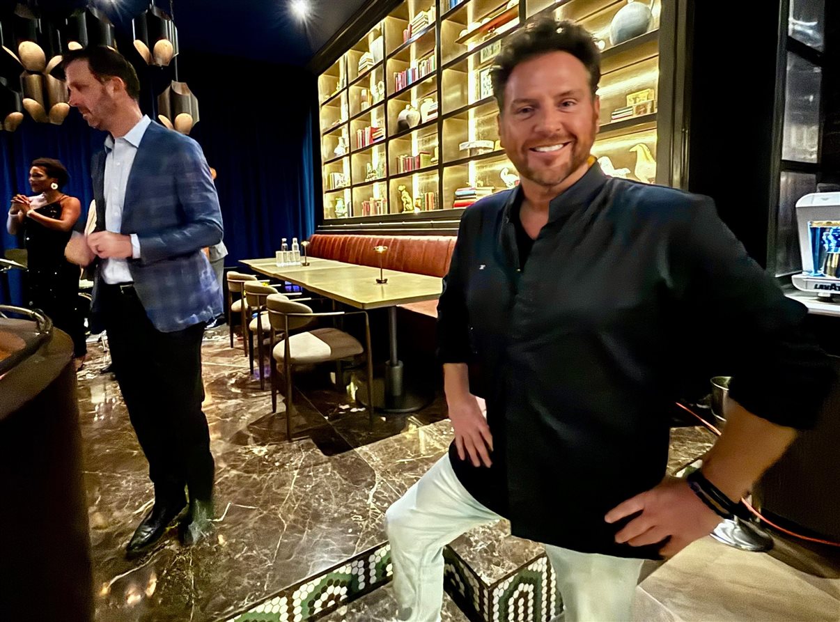 Simon Mayle, da ILTM, e Christophe Lorvo, do novo Park Hyatt Mexico City