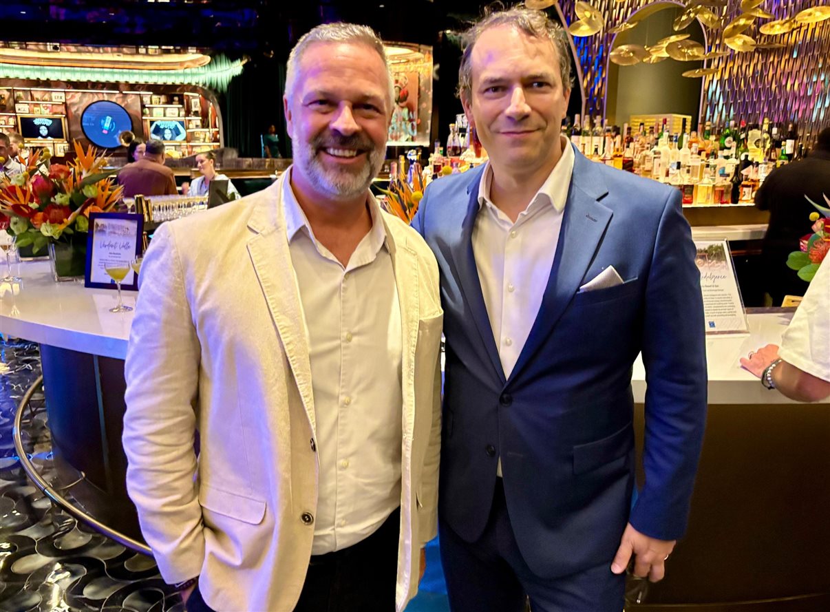 Simon Mayle, da ILTM, e Christophe Lorvo, do novo Park Hyatt Mexico City