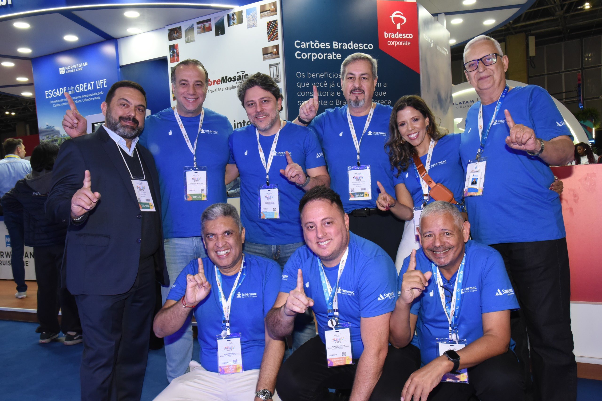 Em pé: Luis Torniero (Intermac), Rodrigo Pecoraro (Sabemi), Thiago Schmidt (Sabemi), Alexandre Zaparoli (Sabemi), Juliana Paula (Intermac), Wellington Morato (Intermac). Agachados: Eduardo Aoki, Renato Dassan e Márcio Ferreira, da Intermac
