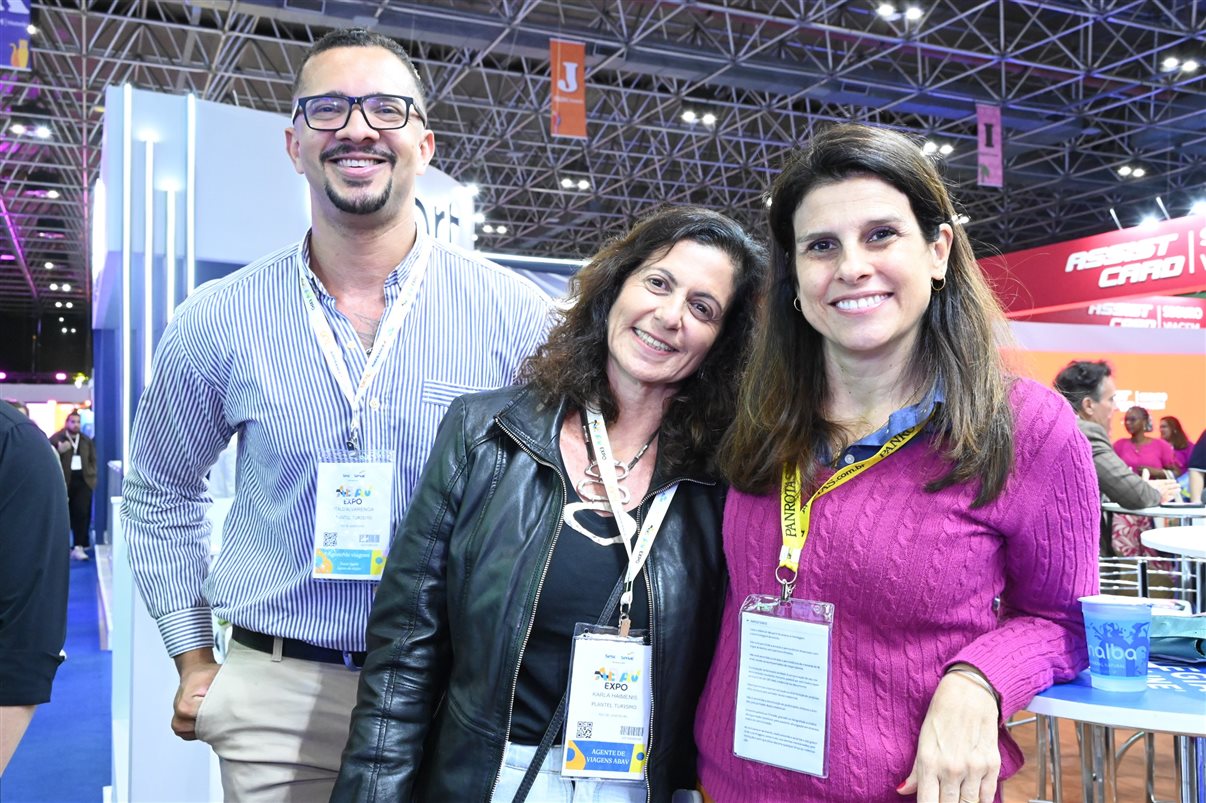 Patricia Ribeiro, Christina Rached, Annette Taeuber, Cristina Martins e Monica Nardo, do Lufthansa Group