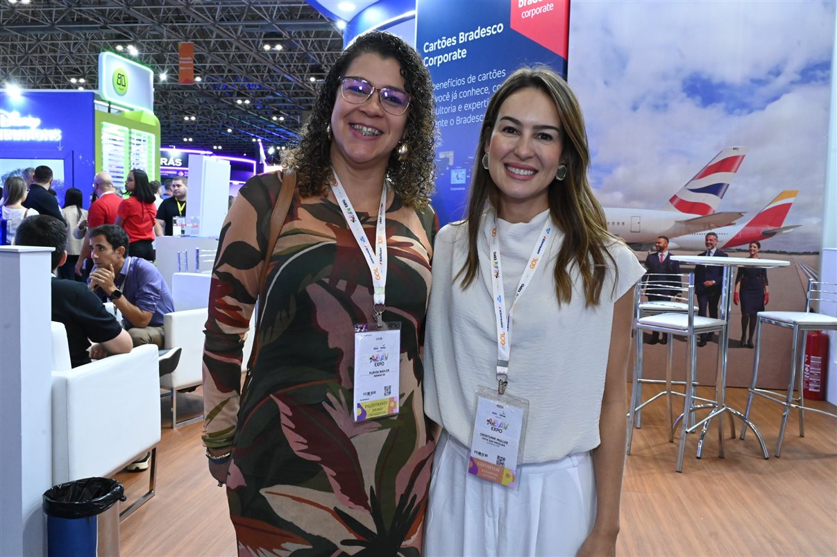 Patricia Ribeiro, Christina Rached, Annette Taeuber, Cristina Martins e Monica Nardo, do Lufthansa Group