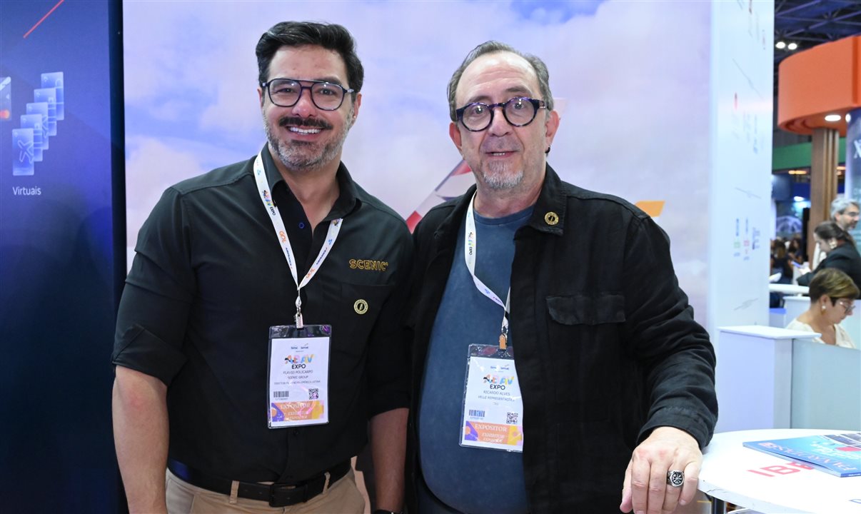 Flávio Policarpo, do Scenic Group, e Ricardo Alves, da Velle Representações