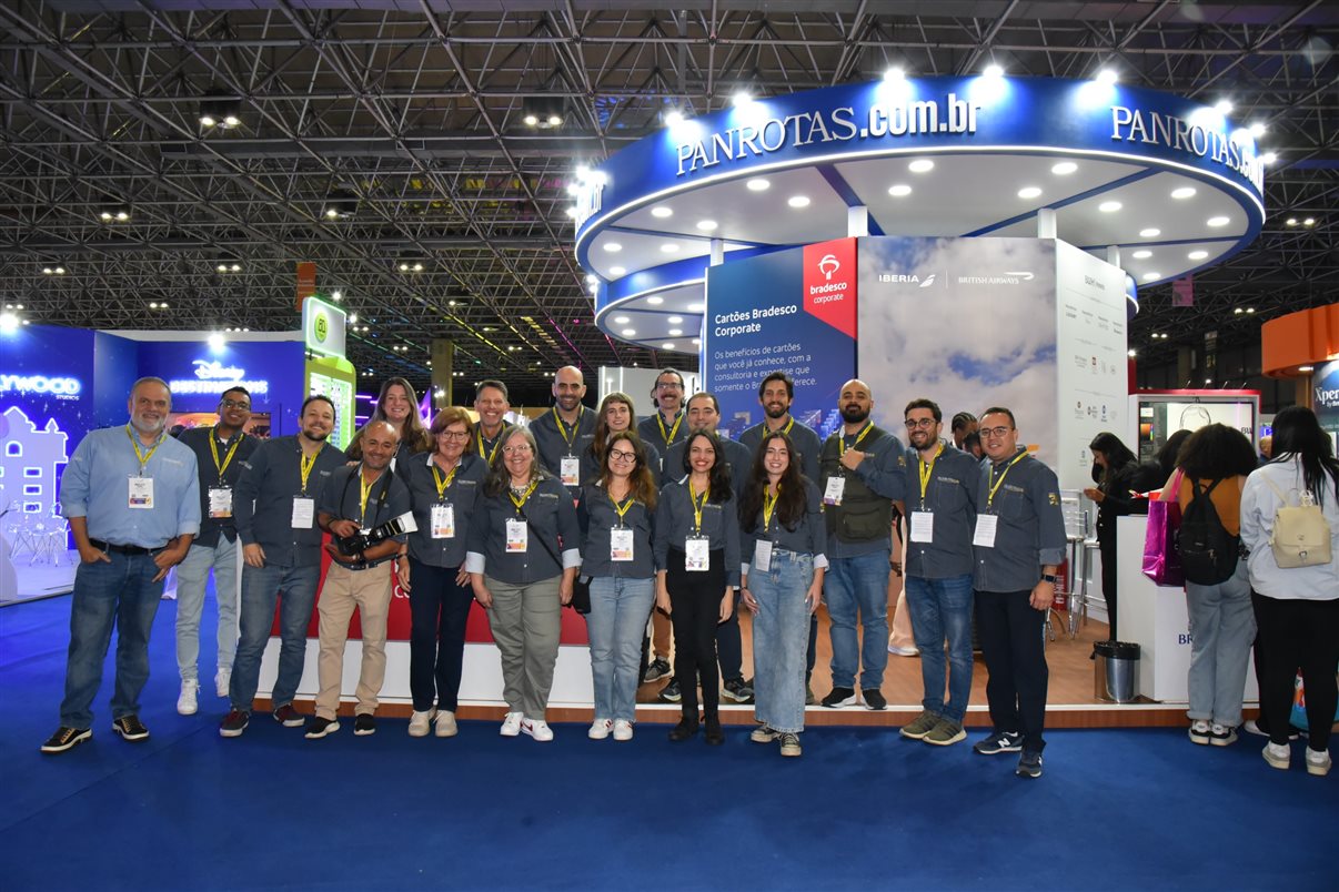 Equipe da PANROTAS em mais uma edição da Abav Expo