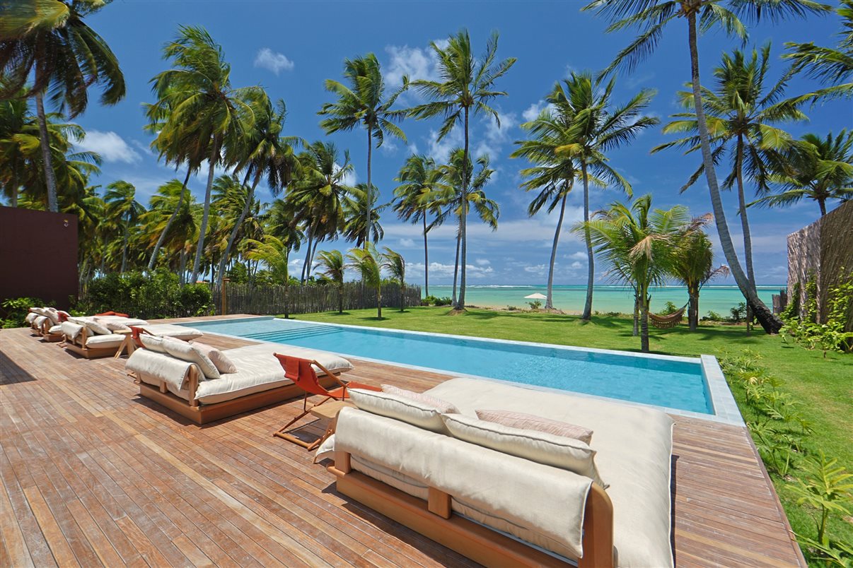 Piscina do Origem Patacho Design Hotel, localizado na Praia do Patacho, em Alagoas