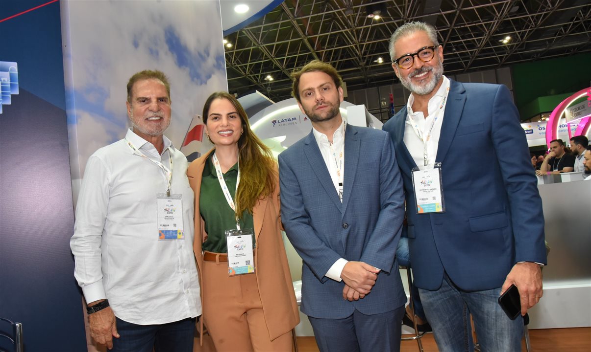 Carlos Alberto de Sá, Nathalia Sá, Raphael Sá e Humberto Cançado, da Voetur
