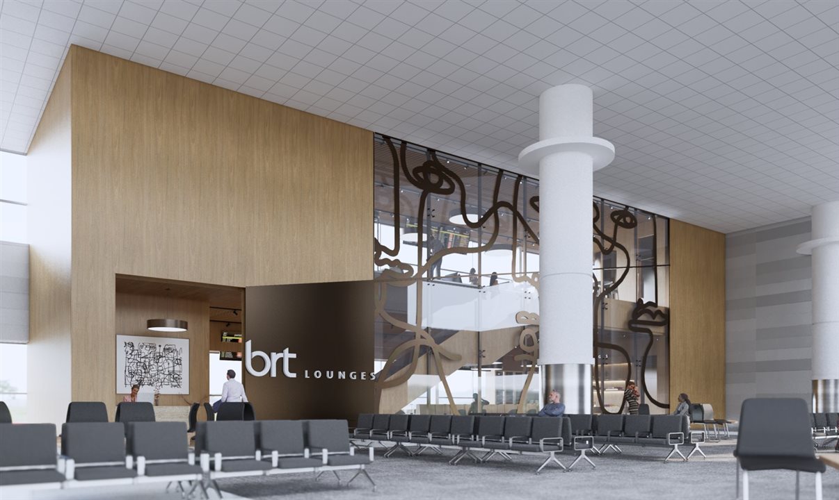 O espaço conta 114 lugares, chuveiros, espaço para crianças e serviços de alimentação e bebidas premium. Esta é a 6º sala VIP da BRT Lounges no Brasil