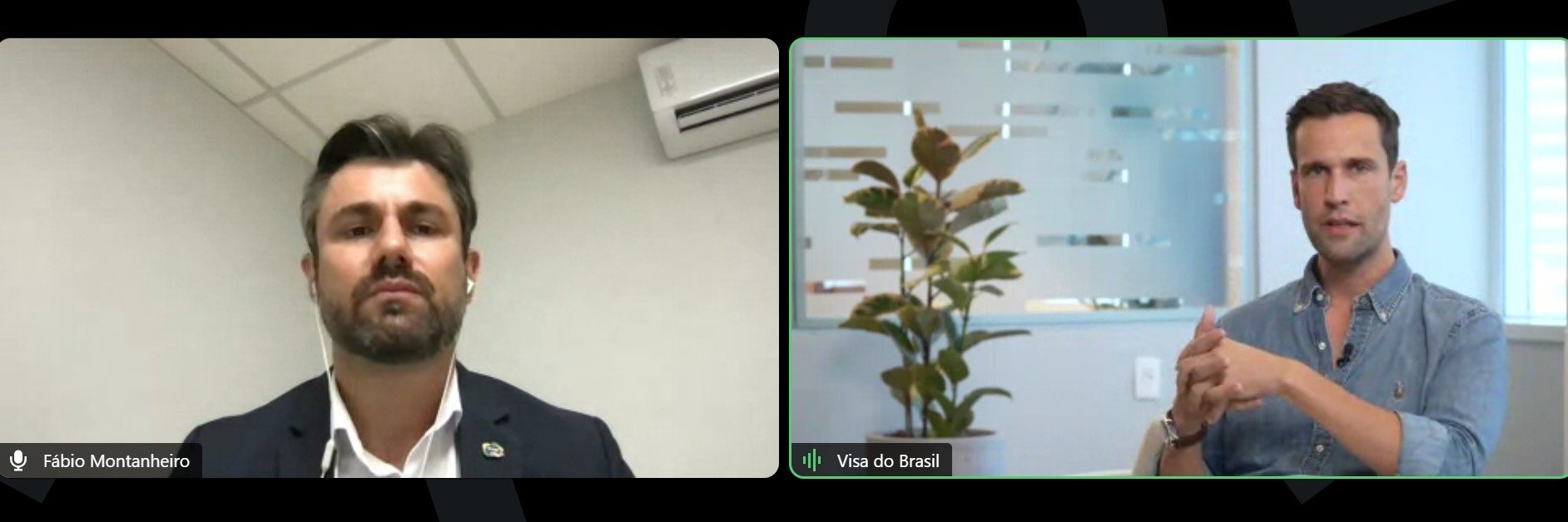 A Visa realizou hoje um webinar para discutir conceito de Turismo inteligente. Fábio Montanheiro, da Embratur, e o jornalista Pedro Andrade foram dois dos três participantes