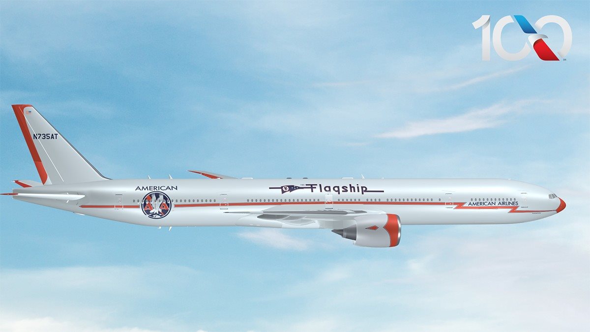 Na base da pintura está a cor Silver Eagle, presente em mais de 1,6 mil aeronaves da frota principal e regional da American