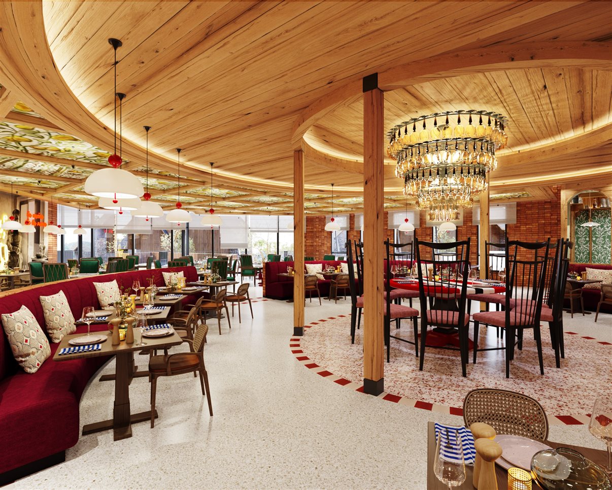 Restaurante no estilo bufê