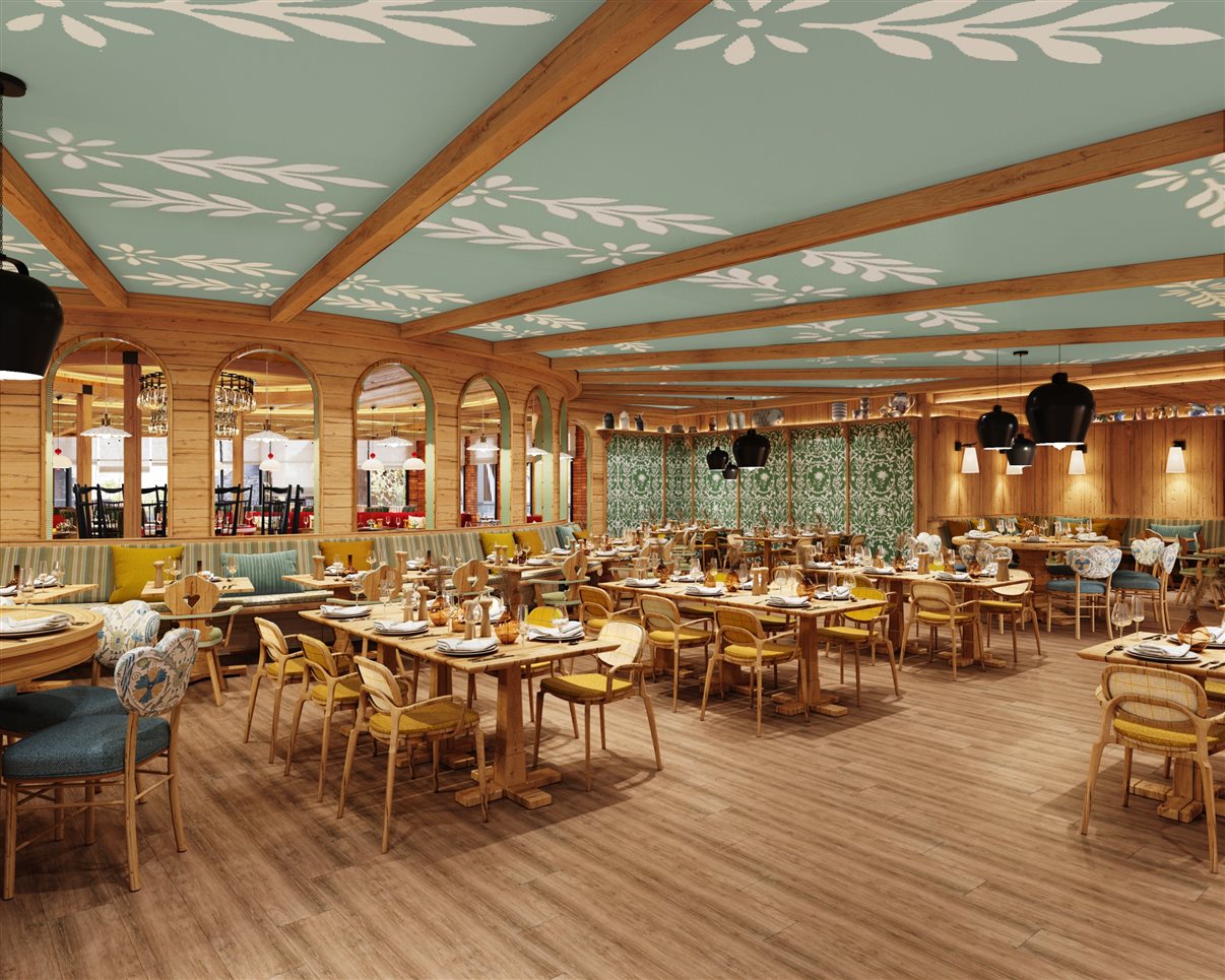 Restaurante no estilo bufê