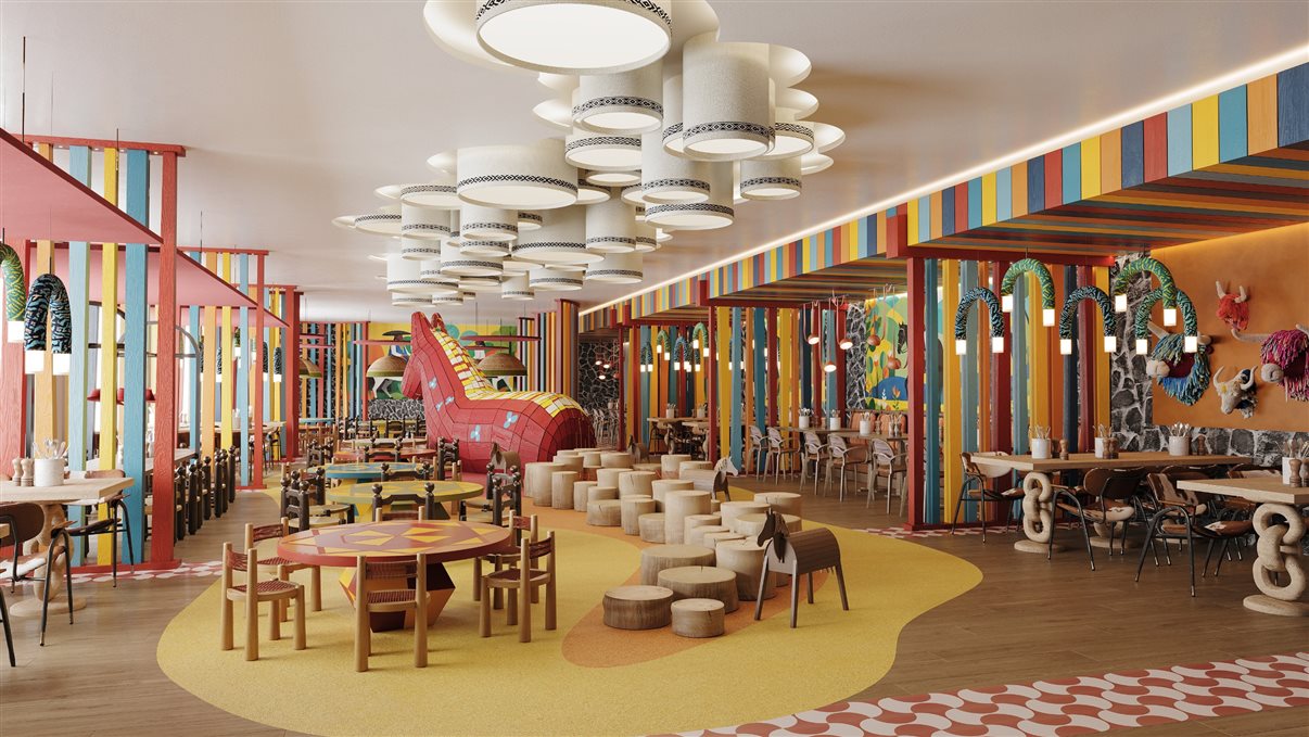 Restaurante no estilo bufê