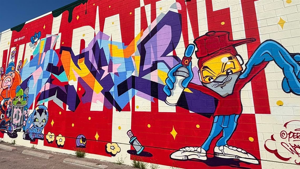 Arte de rua, em Denver