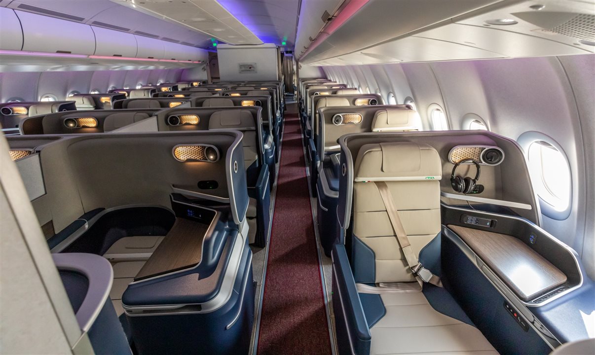 ITA Airways oferece conforto e design elegante para as suas viagens
