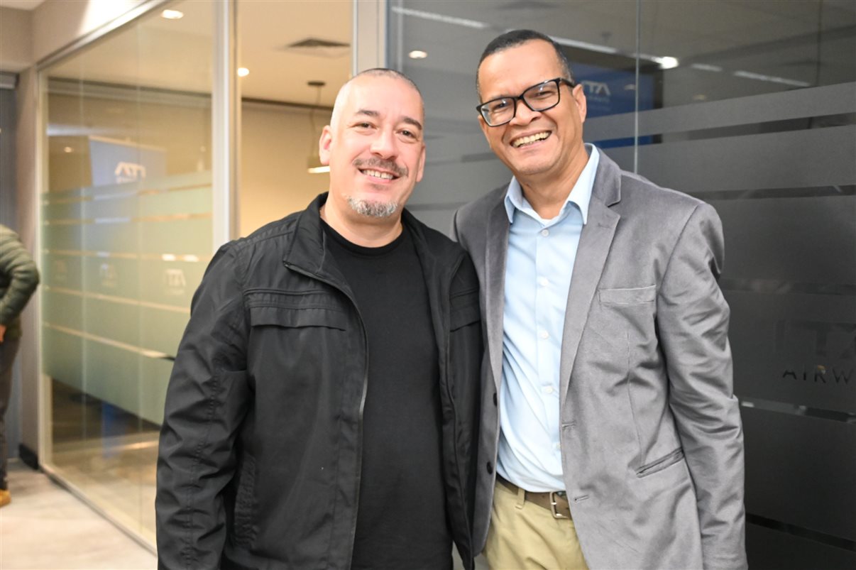 Andrea Taddei, da ITA Airways, e José Guilherme Alcorta, da PANROTAS
