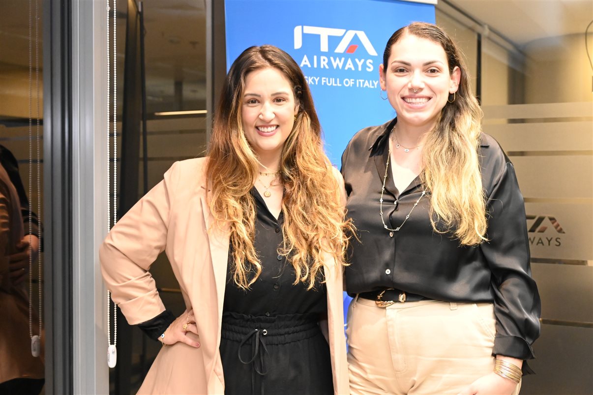 Andrea Taddei, da ITA Airways, e José Guilherme Alcorta, da PANROTAS
