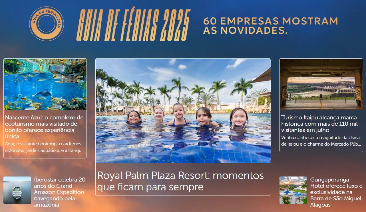Lançamos uma seção pronta para conferirmos novidades de cada destino, empresa, hotel e muito mais