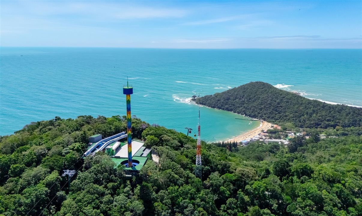 Desenvolvida pela renomada Intamin Amusement Rides, a Super Gyro Tower eleva os visitantes a impressionantes 59 metros de altura